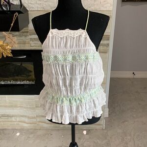 Women’s Lulumari Halter White‎ Blouse. Size S (146)